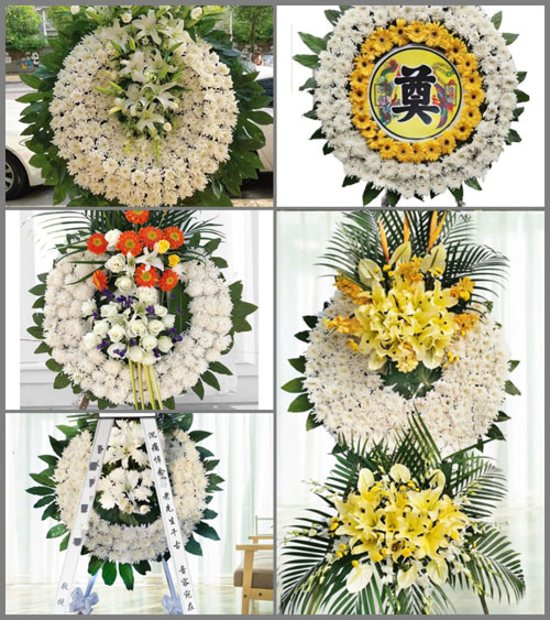 安徽黄山市屯溪区黎阳镇傍霞村花圈速递